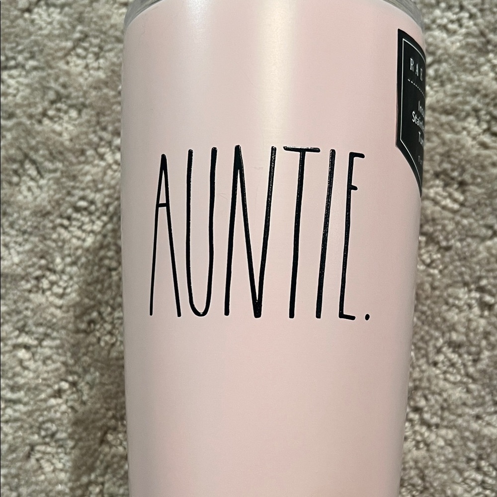 Rae Dunn Pink 'Auntie' Tumbler - Picture 2 of 5